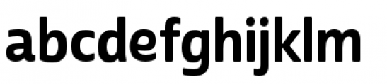 Cabrito Sans Condensed Bold Font LOWERCASE
