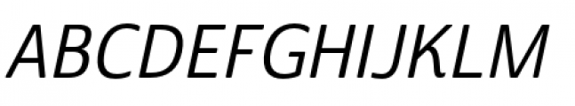 Cabrito Sans Condensed Medium Italic Font UPPERCASE