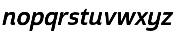 Cabrito Sans Normal Bold Italic Font LOWERCASE