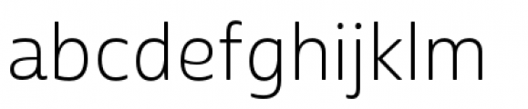 Cabrito Sans Normal Light Font LOWERCASE