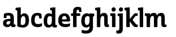 Cabrito Semi Condensed Bold Font LOWERCASE
