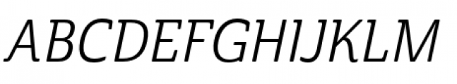 Cabrito Semi Condensed Regular Italic Font UPPERCASE