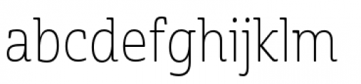 Cabrito Semi Condensed Thin Font LOWERCASE