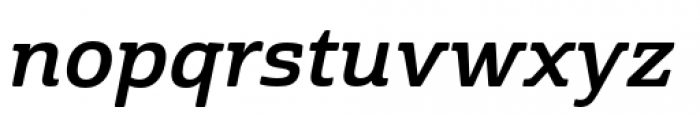 Cabrito Semi Extended Bold Italic Font LOWERCASE