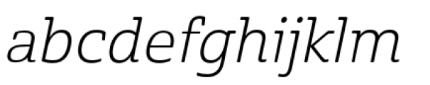 Cabrito Semi Extended Book Italic Font LOWERCASE