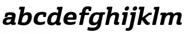 Cabrito Semi Extended ExBold Italic Font LOWERCASE