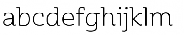 Cabrito Semi Extended Light Font LOWERCASE