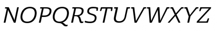 Cabrito Semi Extended Medium Italic Font UPPERCASE