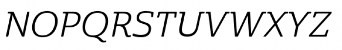 Cabrito Semi Extended Regular Italic Font UPPERCASE