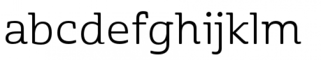 Cabrito Semi Extended Regular Font LOWERCASE