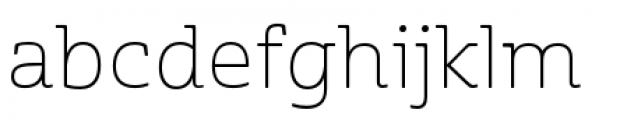 Cabrito Semi Extended Thin Font LOWERCASE