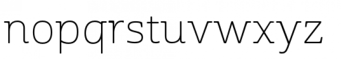 Cabrito Semi Extended Thin Font LOWERCASE