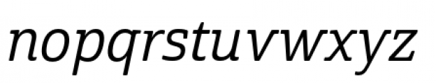 Cabrito Semi Normal Medium Italic Font LOWERCASE