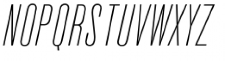 Cactus Light Italic Font UPPERCASE