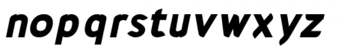 Cajito Extra Bold Italic Font LOWERCASE