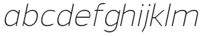 Cajito Extra Light Italic Font LOWERCASE