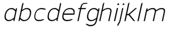 Cajito Light Italic Font LOWERCASE