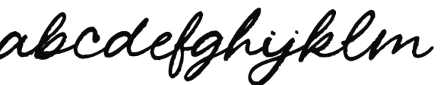 California Dreaming Script Font LOWERCASE