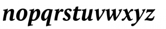 Calluna Bold Italic Font LOWERCASE