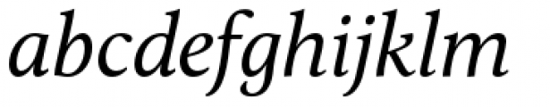 Calluna Italic Font LOWERCASE