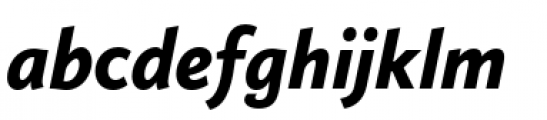 Calluna Sans Black Italic Font LOWERCASE