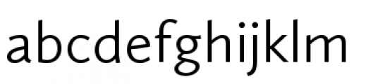 Calluna Sans Light Font LOWERCASE