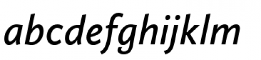 Calluna Sans Semi Bold Italic Font LOWERCASE