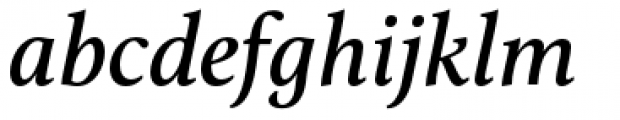 Calluna Semibold Italic Font LOWERCASE