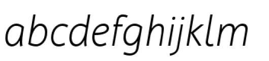 Cambridge Light Italic Font LOWERCASE