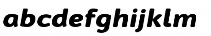 Cambridge Round Bold Expanded Italic Font LOWERCASE