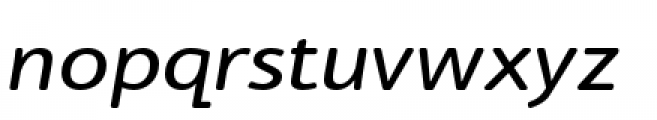 Cambridge Round Expanded Italic Font LOWERCASE
