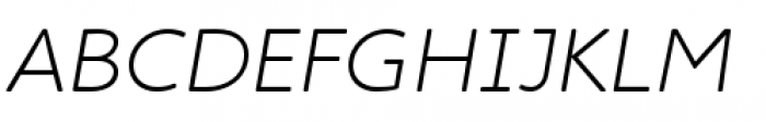Cambridge Round Light Expanded Italic Font UPPERCASE