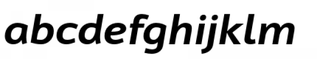 Cambridge Semibold Expanded Italic Font LOWERCASE