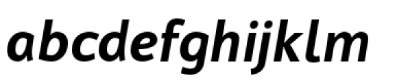 Cambridge Semibold Italic Font LOWERCASE