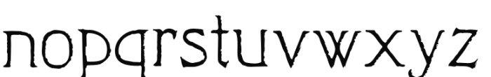 Camelot Oldstyle Regular Font LOWERCASE