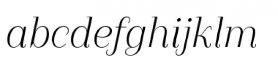 Camila Regular Italic Font LOWERCASE