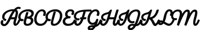 Camper Script 3 Font UPPERCASE