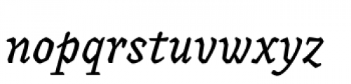 Canilari Std Italic Font LOWERCASE