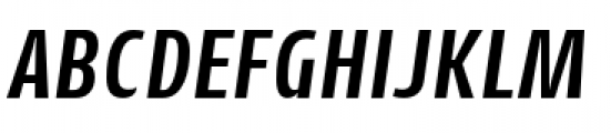 Cantiga Condensed SemiBold Italic Font UPPERCASE