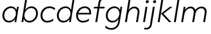 Capitana Extralight Italic Font LOWERCASE