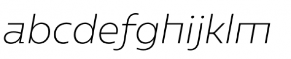 Caprina Extra Light Italic Font LOWERCASE