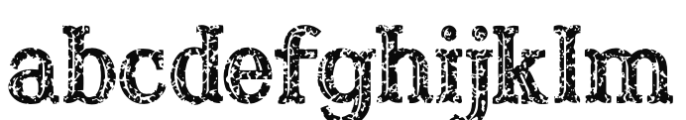 Captain Hook Crackle Font LOWERCASE