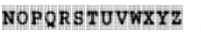 Carbon Copy Grid Font UPPERCASE