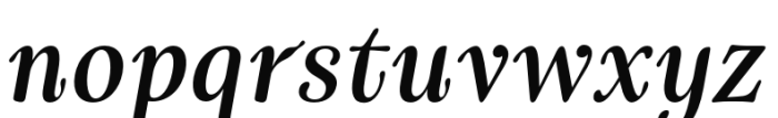 Cartes Condensed Demi Italic Font LOWERCASE