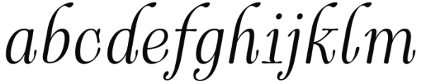 Cartes Condensed Light Italic Font LOWERCASE