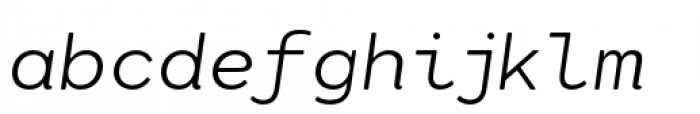 Cartograph Sans Light Italic Font LOWERCASE