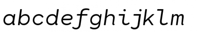 Cartograph Sans Regular Italic Font LOWERCASE