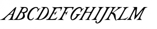 Castine Italic Font UPPERCASE