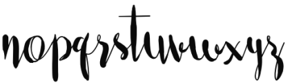 Casual Mark Script Bold Font LOWERCASE