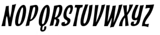 Catseye Narrow Pro Italic Font UPPERCASE